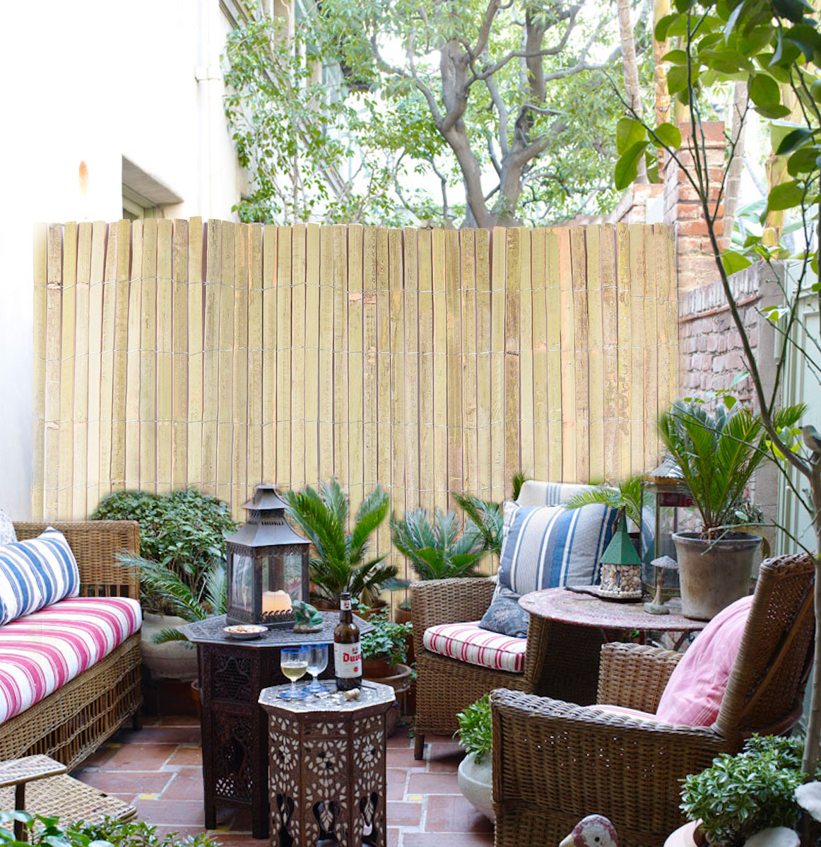 Split Bamboo Fence
